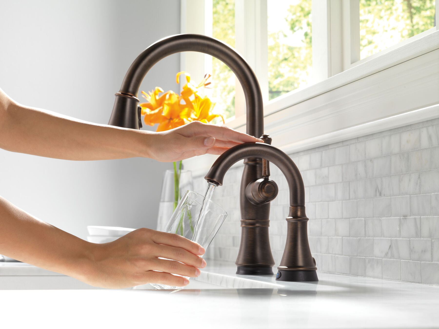 Llave para cocina monomando extensible con tecnologías Touch<sub>2</sub>O® y ShieldSpray®, imagen 4