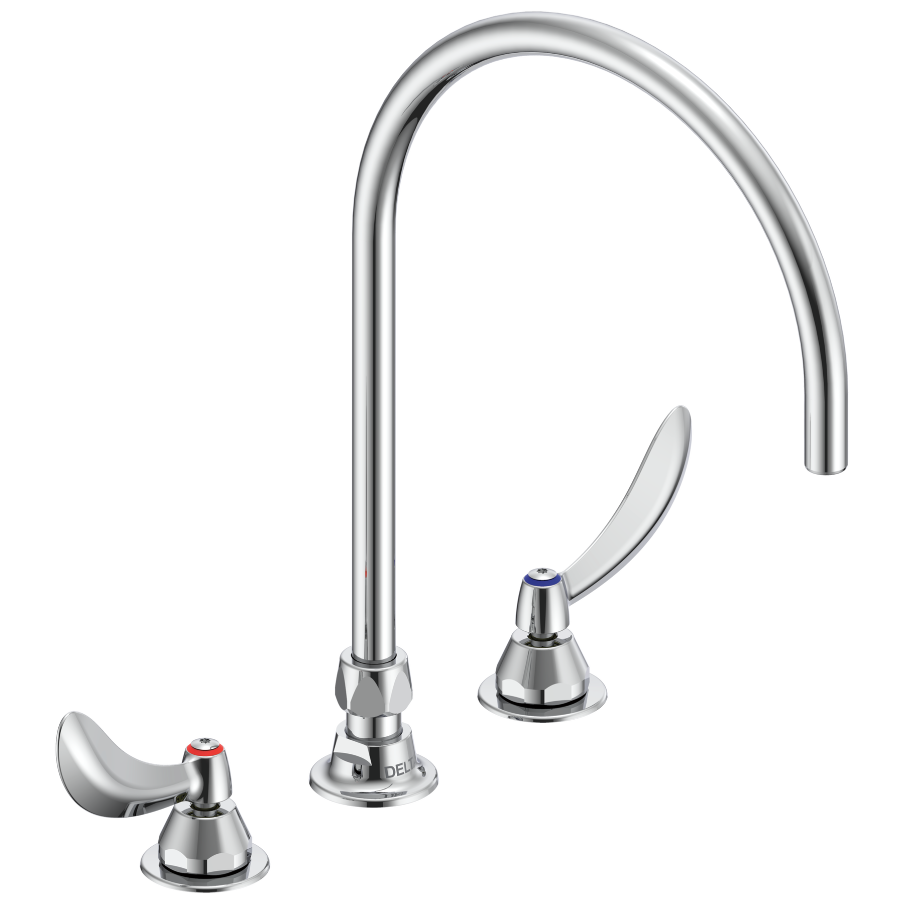 Two Handle 8 In Below Deck-Mount Faucet