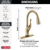 Single-Handle Pull-Down Kitchen Faucet with Touch<sub>2</sub>O® Technology Technology