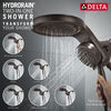 Cabezal de ducha dos en uno de 5 ajustes HydroRain® H2Okinetic® (producto recertificado)