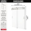 60"x32" Classic 500 Curved Shower Door