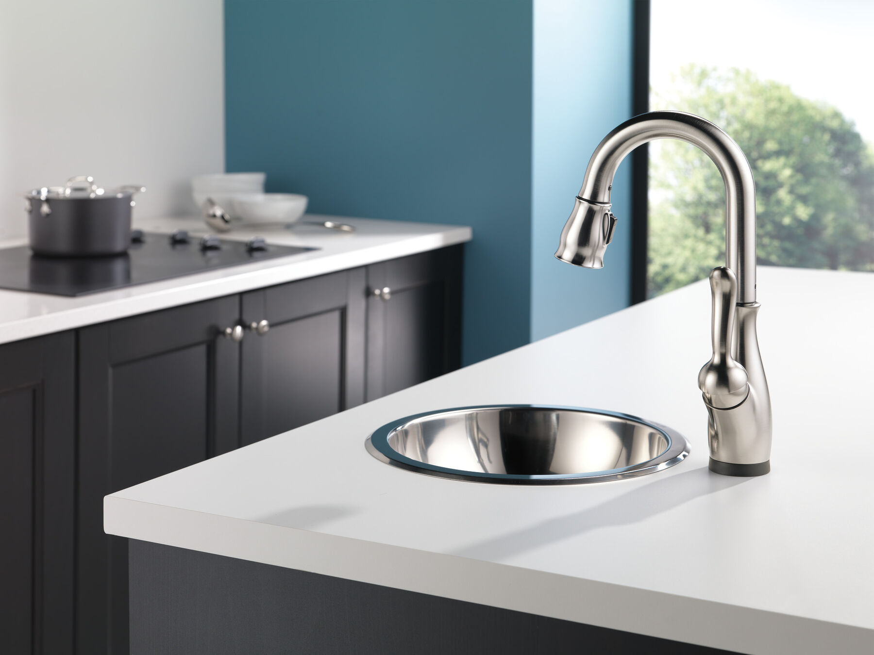 Llave para barra/encimera monomando extensible con tecnología Touch<sub>2</sub>O®, imagen 8