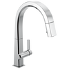 Llave de una manija con tubo de salida deslizable para cocina