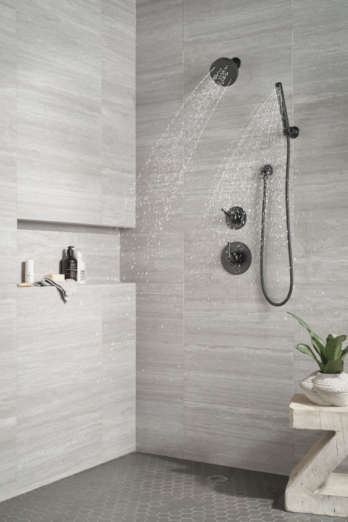 Ducha manual premium para montaje en pared ajustable de una sola función, imagen 20