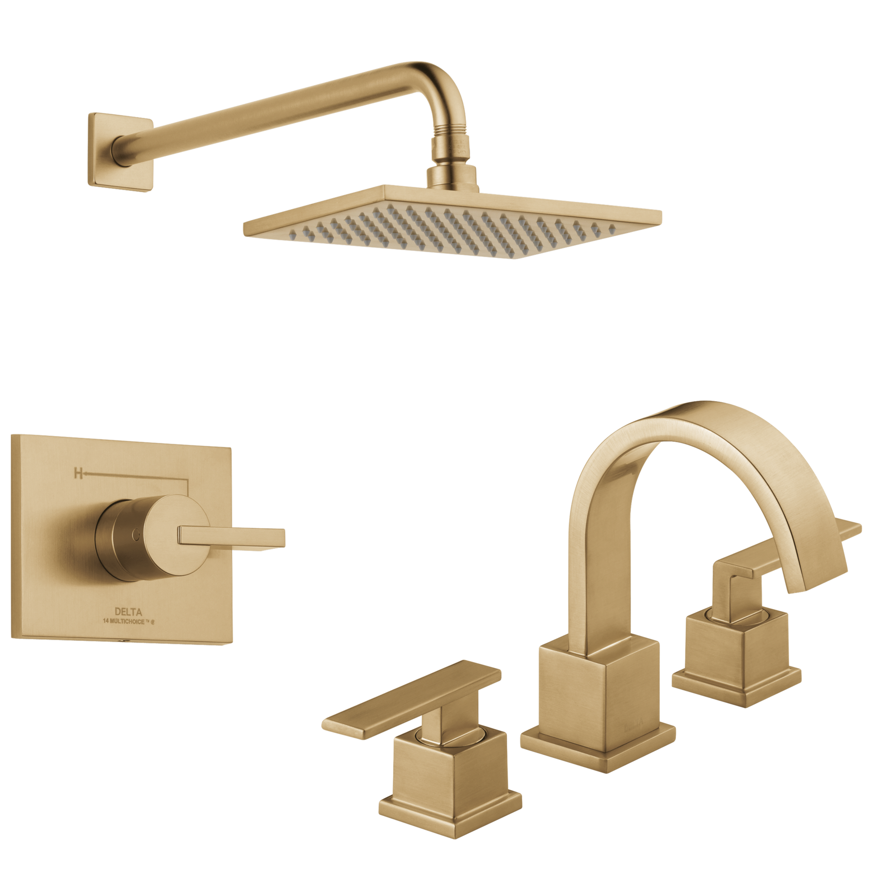 Widespread Lavatory Faucet with Shower Trim Bundle - 14 Series