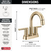 Llave para baño extensible de combinación de dos manijas