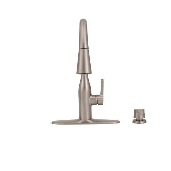 Llave para cocina monomando extensible con dispensador de jabón y tecnología ShieldSpray® (producto recertificado)