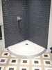 Base para ducha en esquina redonda de 38"