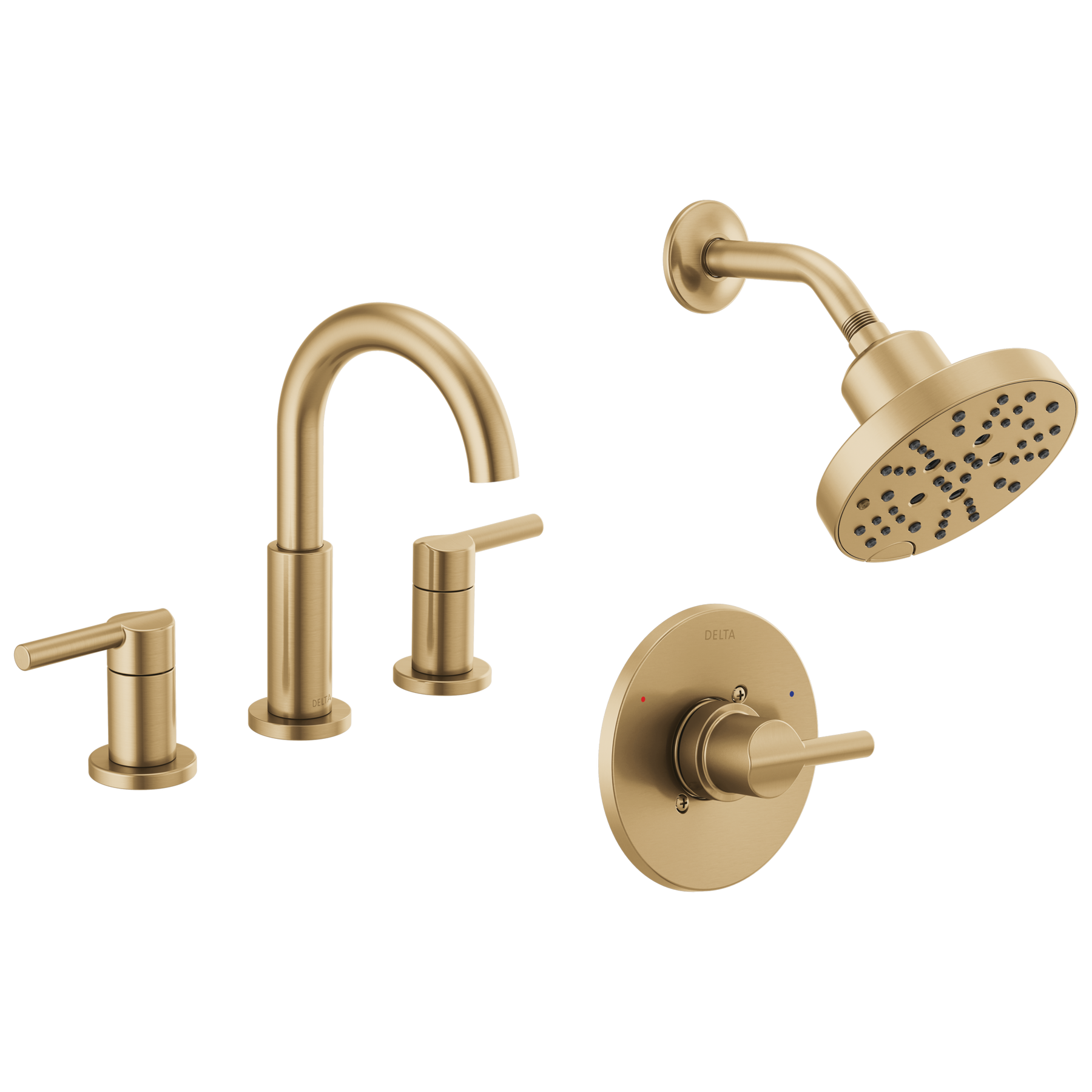 Widespread Lavatory Faucet with Shower Trim Bundle - 14 Series