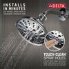 Regadera tipo lluvia tradicional H<sub>2</sub>Okinetic® de 5 funciones