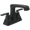Llave para lavamanos de combinación con dos manijas, emergente de metal