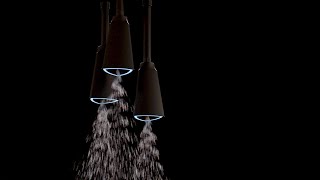 Imagen en miniatura de Cabezal de ducha tipo lluvia colgante estilo contemporáneo con LED de Delta<sup>®</sup>