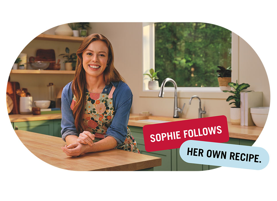 Sophie follows her own recipe.