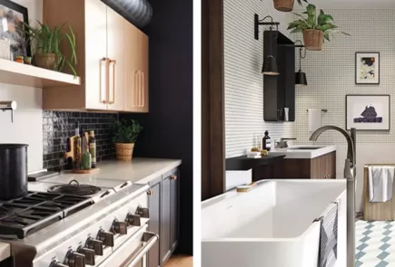 Baño y cocina impresionantes